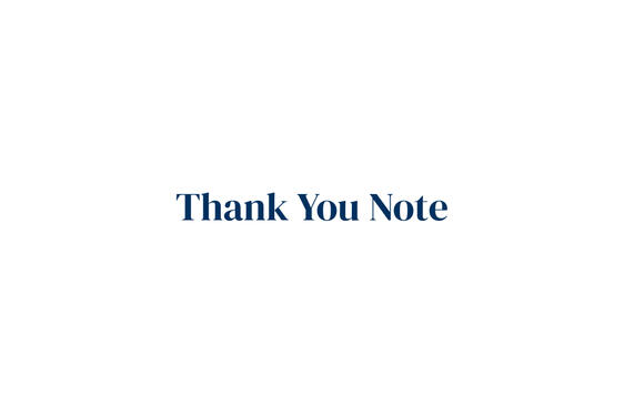 Thank You Note